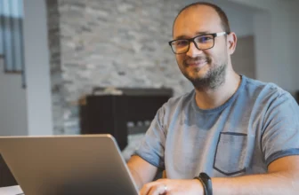 Man on a laptop